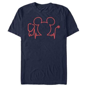 Men's Mickey & Friends Nurse Heartbeat T-Shirt