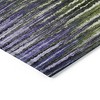 Purple Lilac And Lavender Striped Washable Indoor Outdoor Area Rug - 4 of 4