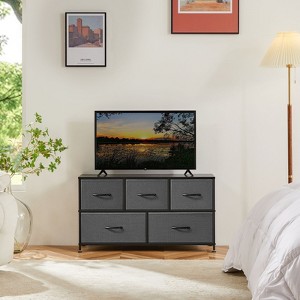 Kumasinova Dresser for Bedroom,Tall Chest of Drawers with Metal Frame and Wood Top,Storage Tower for Kid Room,Closet,Entryway,Nursery - 1 of 4