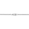 Black Bow Jewelry 1.3mm 14k White Gold Solid Box Chain Necklace - 4 of 4
