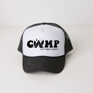 Simply Sage Market Camp My Happy Place Adult Foam Trucker Hat - 1 of 1