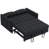 NicBex Convertible Sleeper Chair,Modern Pull-out Sofa Bed with Adjustable Back,54.3 inch Soft Couches for Living Room,Black - 4 of 4