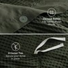 Queen Cotton Duvet Cover, 100 Waffle Weave Olive Green, Breathable Soft, 3 Pieces, 90x90 - 4 of 4