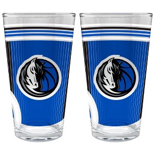 NBA Dallas Mavericks 2pc Pint Glass Set - 1 of 1