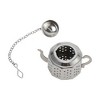 Unique Bargains Tea Infuser Tea Egg Design Infuser Traditional Style Hand Wash Stainless Steel Silver Tone 1Pcs - 4 of 4