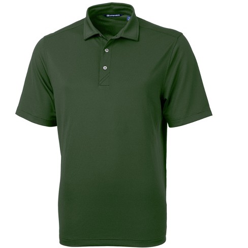 Cutter & Buck Virtue Eco Pique Recycled Mens Polo Shirt - Hunter - S ...