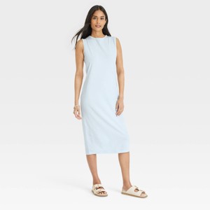 Women's Knit Midi Shift Dress - Universal Thread™ - 1 of 3
