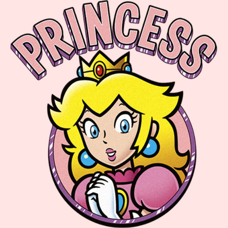 Nintendo Princess Peach Portrait T-Shirt, 2 of 4