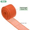 Unique Bargains Burlap Wired Edge Durable Thick Fabric Ribbons for DIY Crafts 1 Pc - 3 of 4