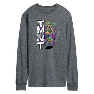 Men's - Teenage Mutant Ninja Turtles - Donatello, Raphael, Leonardo, & Michelangelo Long Sleeve Graphic T-Shirt - 1 of 4