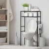 2 - Tier Over Toilet Storage Space Saver Metal Bathroom Shelves Freestanding Above Over Toilet Storage Shelf with 1 Magazine - 2 of 4