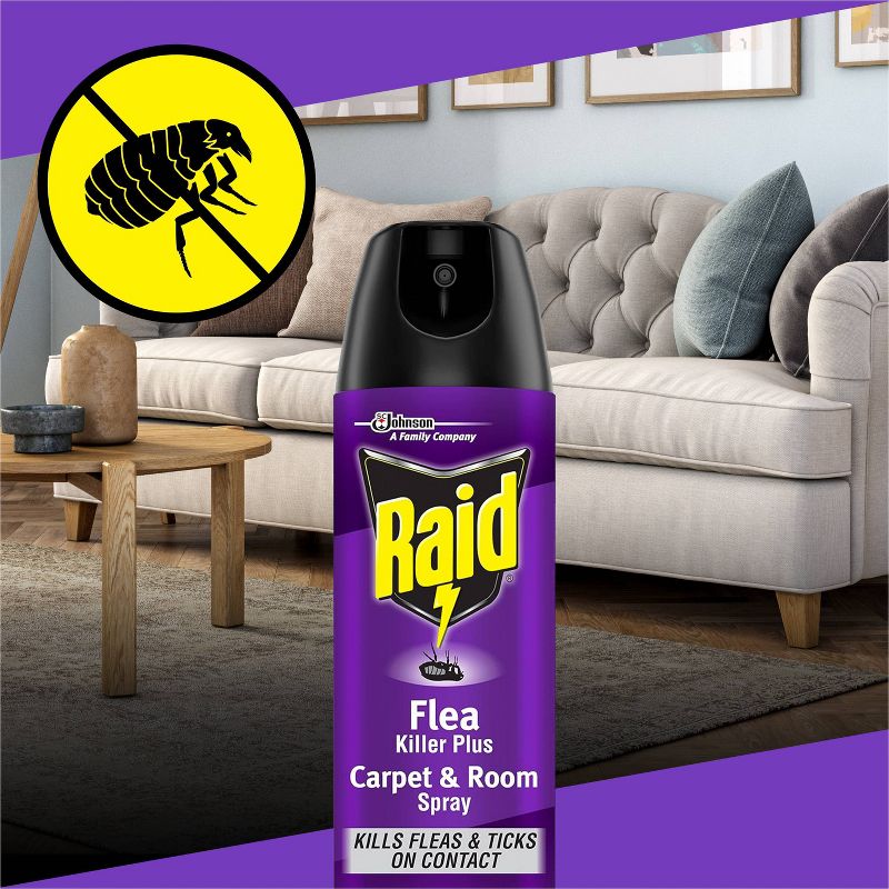Raid Flea Killer Plus Carpet &#38; Room Spray - 16oz, 3 of 15