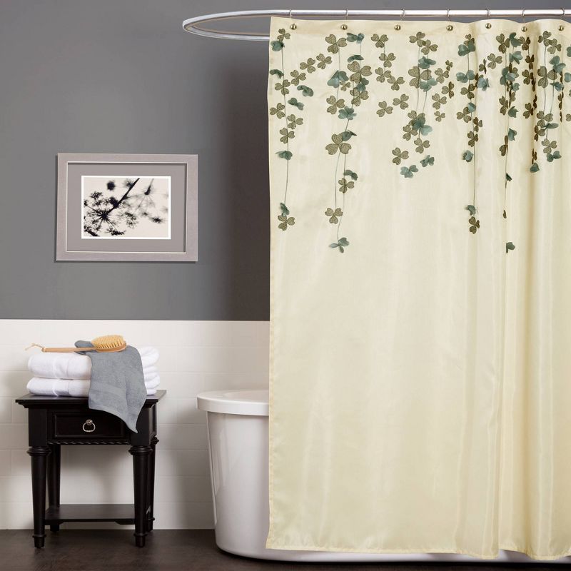 Flower Drops Shower Curtain - Lush Décor, 1 of 9