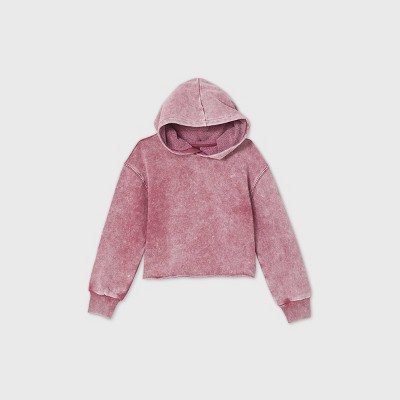 girls maroon hoodie
