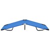 vidaXL Folding Sun Lounger Blue Steel - 3 of 4