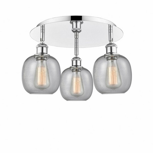 Innovations Lighting Belfast 3 - Light Flush Mount in  Polished Chrome - image 1 of 1