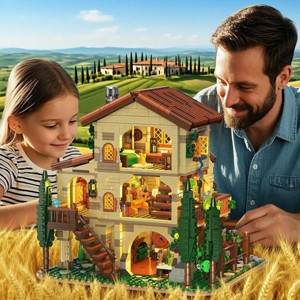 1826 PCS Vine Estate Autumn Cabin Building Block Kit Birthday Gift for Adults and Kids Aged 8+ - 1 of 4