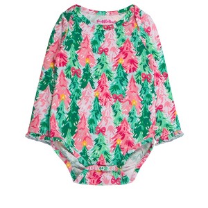 RuffleButts Baby Girls Knit Long Sleeve Ruffle Layering Bodysuit - 1 of 2