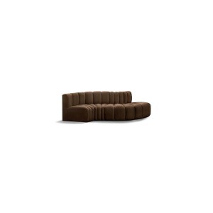 Meridian Furniture,Arc Velvet Modular Sofa - 1 of 4