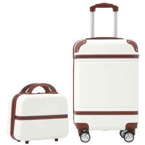 20"/24"/28" Hardshell Luggage, Lightweight Spinner Suitcase with TSA Lock, with/without Cosmetic Case 4M -ModernLuxe - 1 of 4