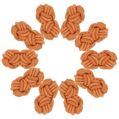 Unique Bargains Elastic Fabric Silk Knot Cufflink for Men