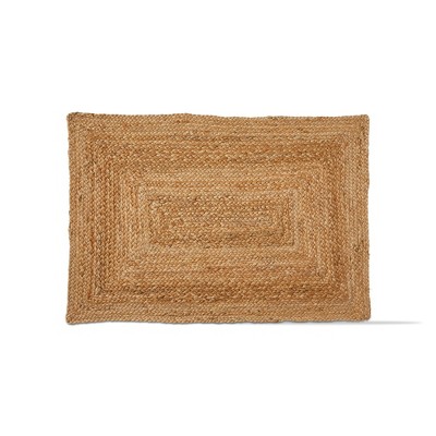 Well Woven Ellie Hand-braided Geometric Jute 8' Round Natural Area