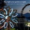 Cyan Oasis 87-Inch Water Lily Solar Wind Spinner - 4 of 4