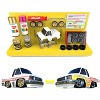 1987 Toyota SR5 Pickup Truck White and 1993 Toyota Supra Blue "Custom Shop" 2 Car Set Diecast Model Cars by CarTuned - 3 of 4