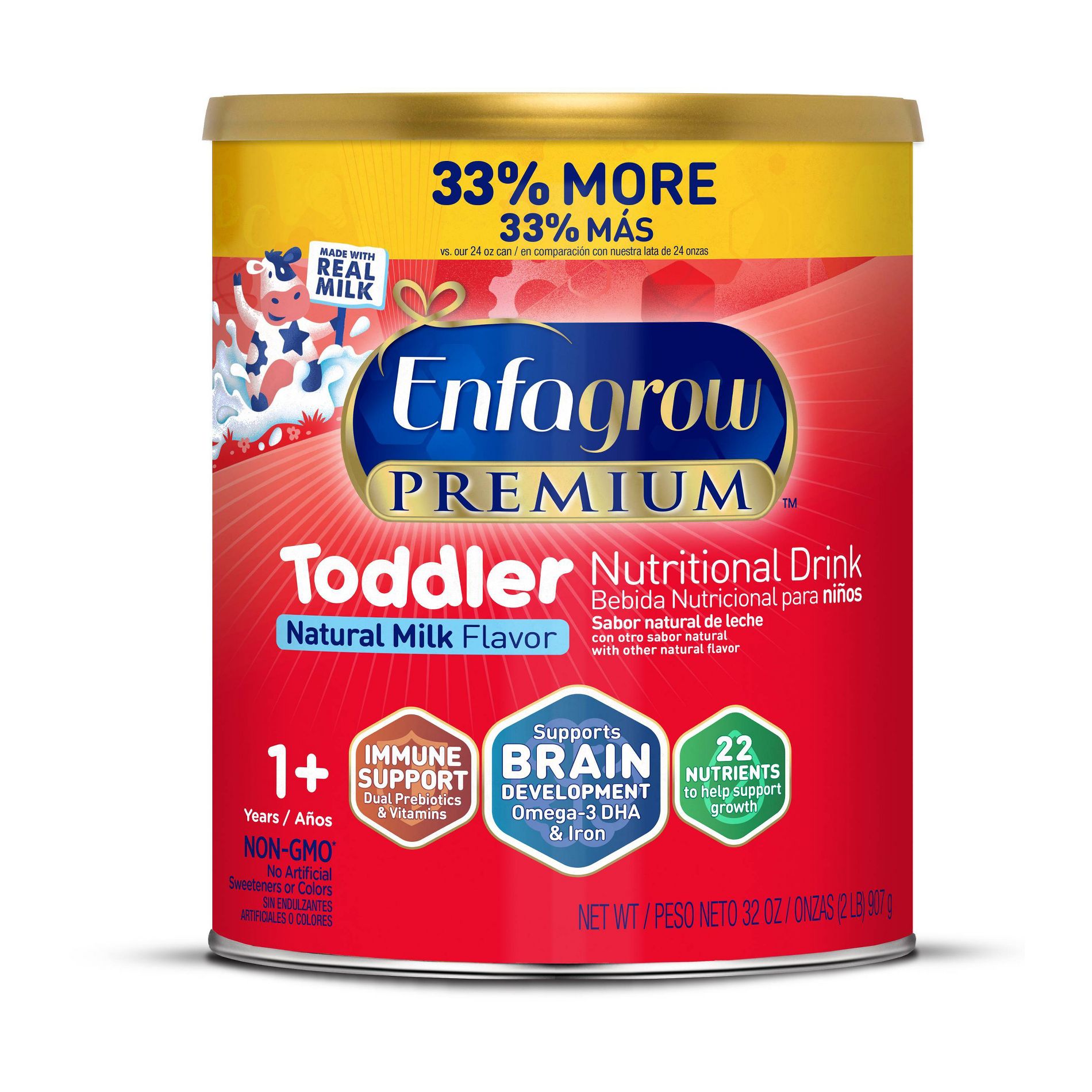 Enfagrow Premium Powder Toddler Formula - 32oz