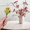 Unique Bargains Foam Handmade Lifelike Durable Artificial Holly Berry 9.8" - 4 of 4
