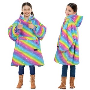 Solaris Blanket Hoodie Sweatshirt for Kids - Warm Soft Gift, Oversized Cozy Fleece Sweatshirt Pullover for Teens, Girls, Boys - 1 of 4