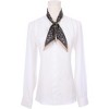 INSPIRE CHIC Women's Paisley Pattern Skinny Long Floral Satin Silky Ribbon Neck Scarves 1Pc - 2 of 4