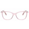 Swarovski SK 2010 3001 Womens Square Eyeglasses Transparent Rose 52mm - 2 of 3