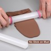 Unique Bargains Plastic Smooth Non-Stick Head Round Fondant Baking Rolling Pin - 4 of 4