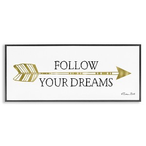 Stupell Industries Follow Your Dreams with Arrow, 24" x 10" - 1 of 4