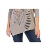 Women's Strings Mineral Washed Dolman Sleeve Cotton Top - Jess & Jane - 3 of 3