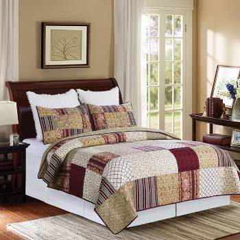 C&F Home Arlo Cotton Quilt Set  - Reversible and Machine Washable
