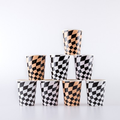 Meri Meri Halloween Checker Cups (Pack of 8)