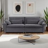 TiramisuBest Beige 3-Seat Knockdown L-Shaped Sectional Sofa with Storage Ottoman and Footrest, Upholstered Combo Couch for Living, Bedroom - 2 of 4