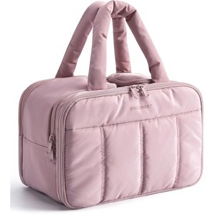 Puffy Travel Toiletry Bag for Women, Lightweight Cosmetic Makeup Organizer with Handle for Travel Essentials - 1 of 4