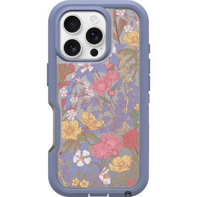 OtterBox DEFENDER SERIES PRO XT Case w/MagSafe for Apple iPhone 16 Pro - Floral Purple (77-96089) - Certified