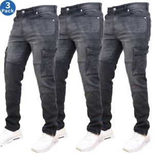 Blue Ice Men's Stretch Cargo Pocket Jeans-3 Pack - 1 of 4