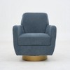NicBex 360 Swivel Armchair, Accent Chair with Cotton Linen Fabric, Arm Chiar with Ergonomic Design, for Living Room, Bedroom - 4 of 4