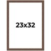 PosterPalooza | 23x32 Wide Barnwood Picture Frame, UV Acrylic, 6 Finishes - Grey, Brown, White, and Black - 2 of 4