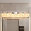 Whizmax Modern Glass Bathroom Vanity Light, Crystal Shower Light,  Wall Mount Lighting Fixture for Hallway Kitchen Bedroom Living Room - 2 of 4