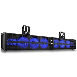 Pyle 32'' Powered ATV/UTV Soundbar System with Built-in BT & LED Lights (PWPSB3202) - Black - 1 of 4