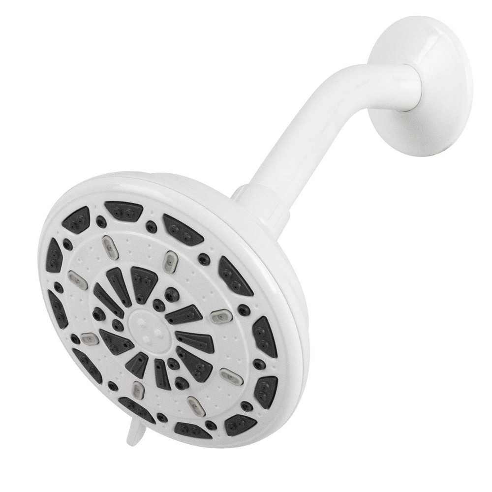 Photos - Shower System Three Position Fixed Showerhead White - Waxman: EPA WaterSense Certified, 1.8 GPM, Glossy Finish