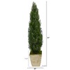 Nearly Natural 51-in Cedar Artificial Tree in Country White Planter (Indoor/Outdoor) - 2 of 4