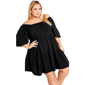 Avenue Women's Plus Size Bonnie Dress - 1 of 4