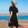 Women's Breezy Black Lace-Up Dress for Summer Days - Cupshe - 2 of 4